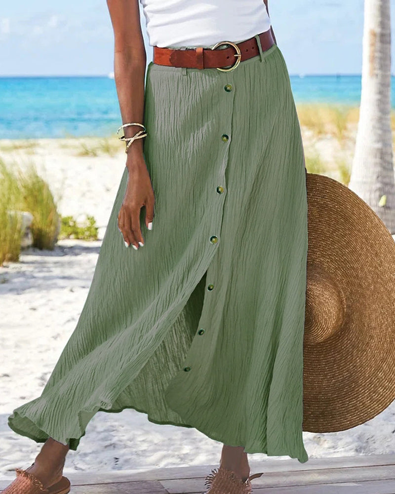 Buttoned Skirt for Women