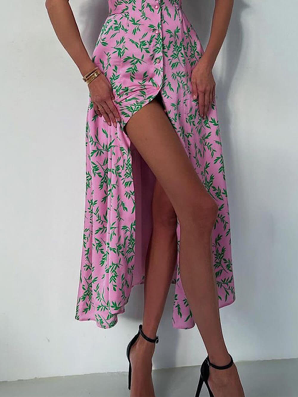 Doll Collar Midi Dress Side View